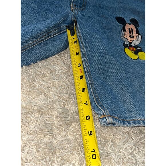 VTG Mickey Mouse Minnie Mouse Denim Jean Shorts Size Large Embroidered - Picture 6 of 10